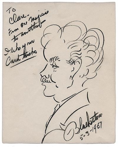 SELF-PORTRAIT CARICATURE OF
