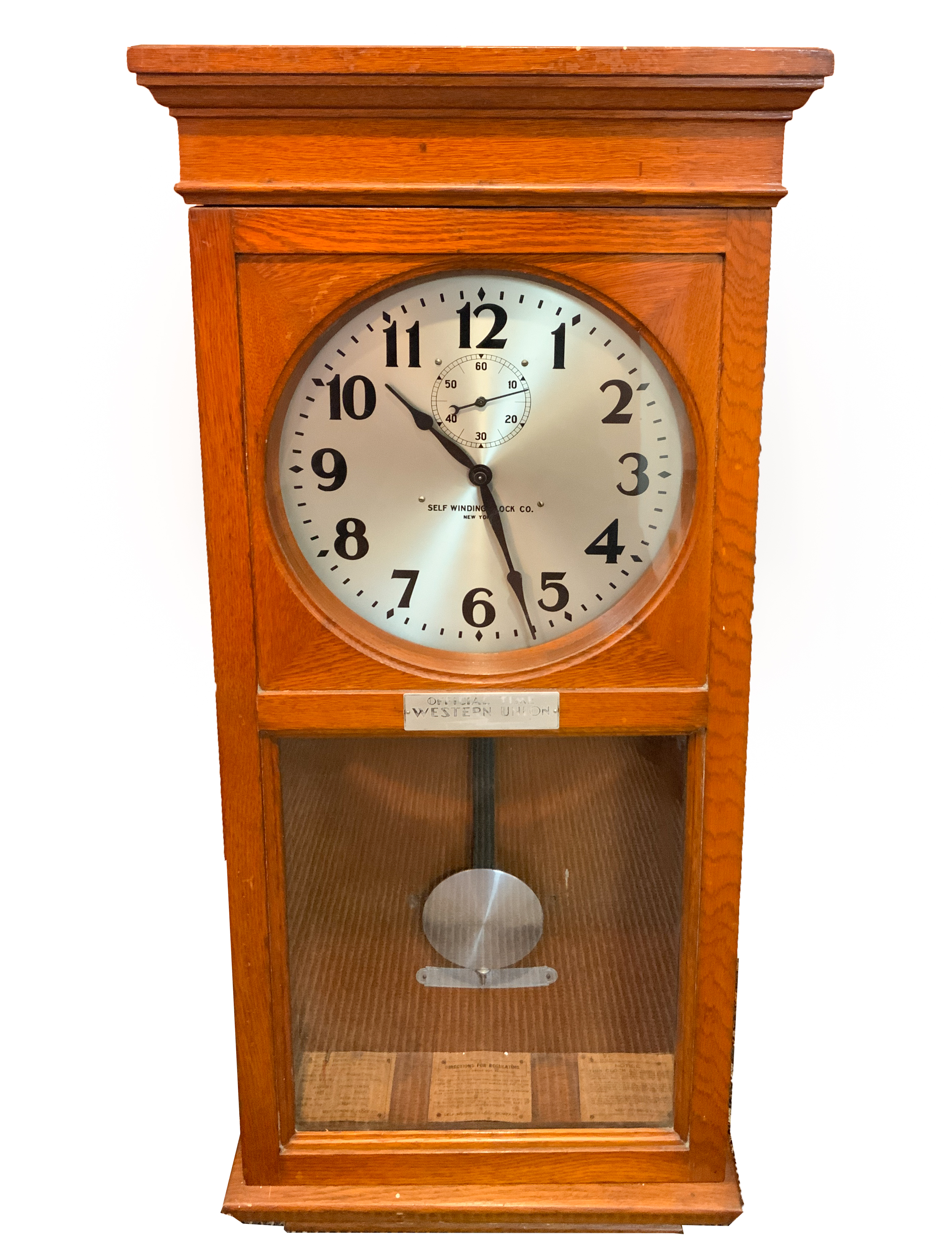 SELF WINDING CLOCK COMPANY, NY WALL