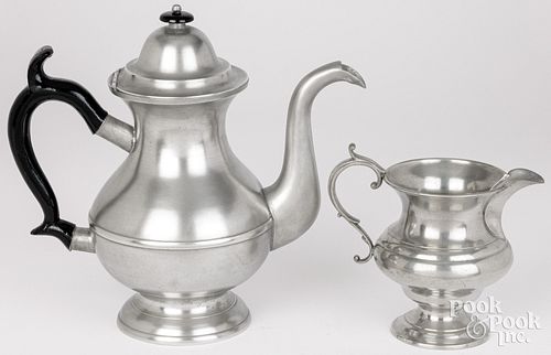 SELLEW &AMP; CO. PEWTER COFFEEPOT