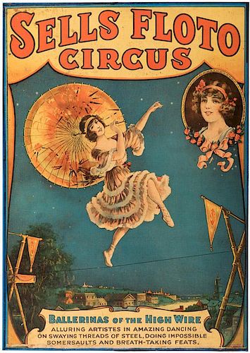 SELLS FLOTO CIRCUS. BALLERINAS OF