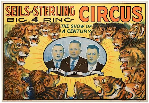 SELLS-STERLING BIG FOUR RING