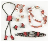 SELRO CORP. RED DEVIL PARURE.