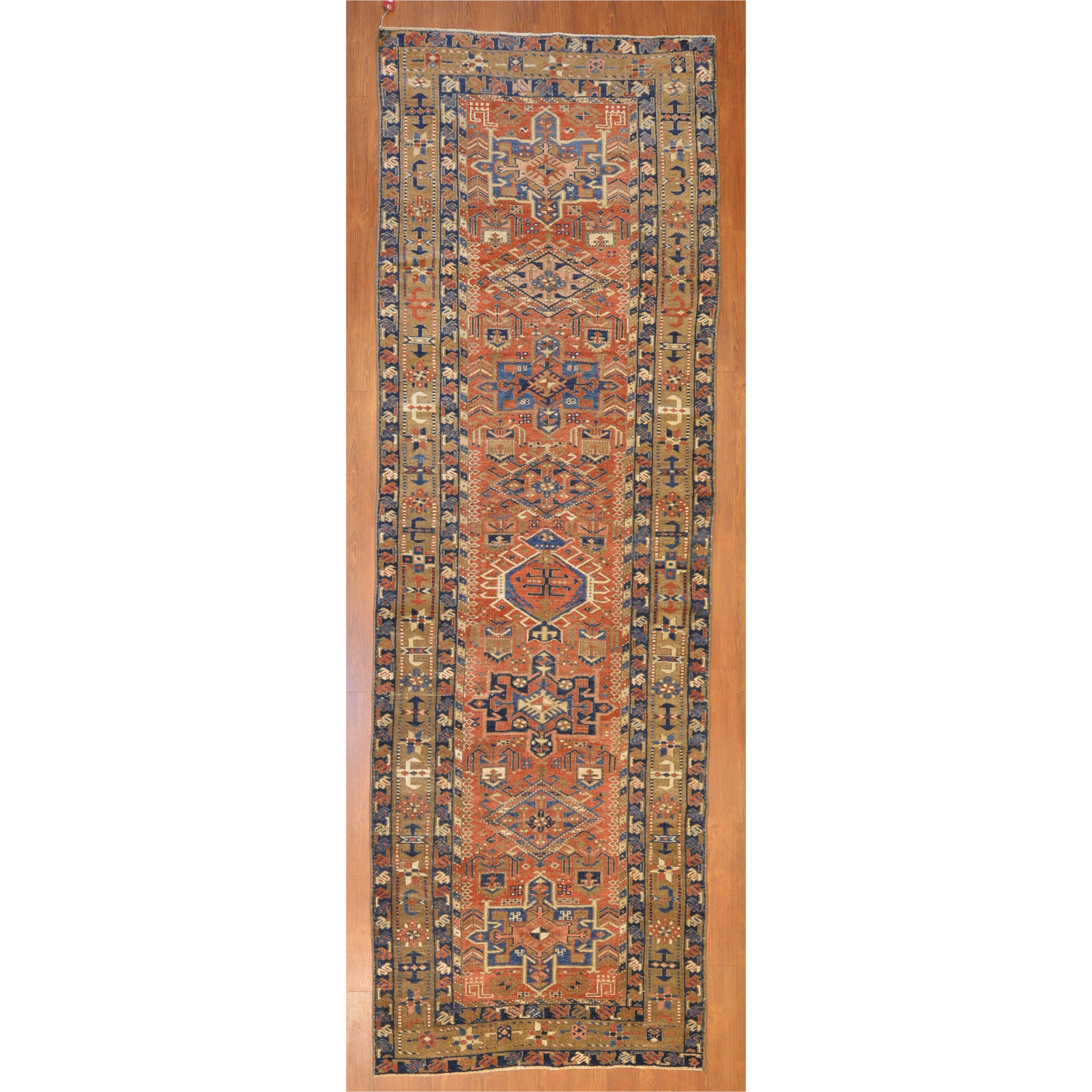 SEMI-ANTIQUE KARAJA RUNNER, PERSIA,