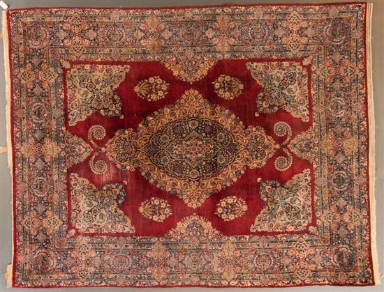 Semi-antique Kerman rug, Persia,