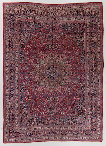 SEMI-ANTIQUE MESHED RUG, PERSIA: