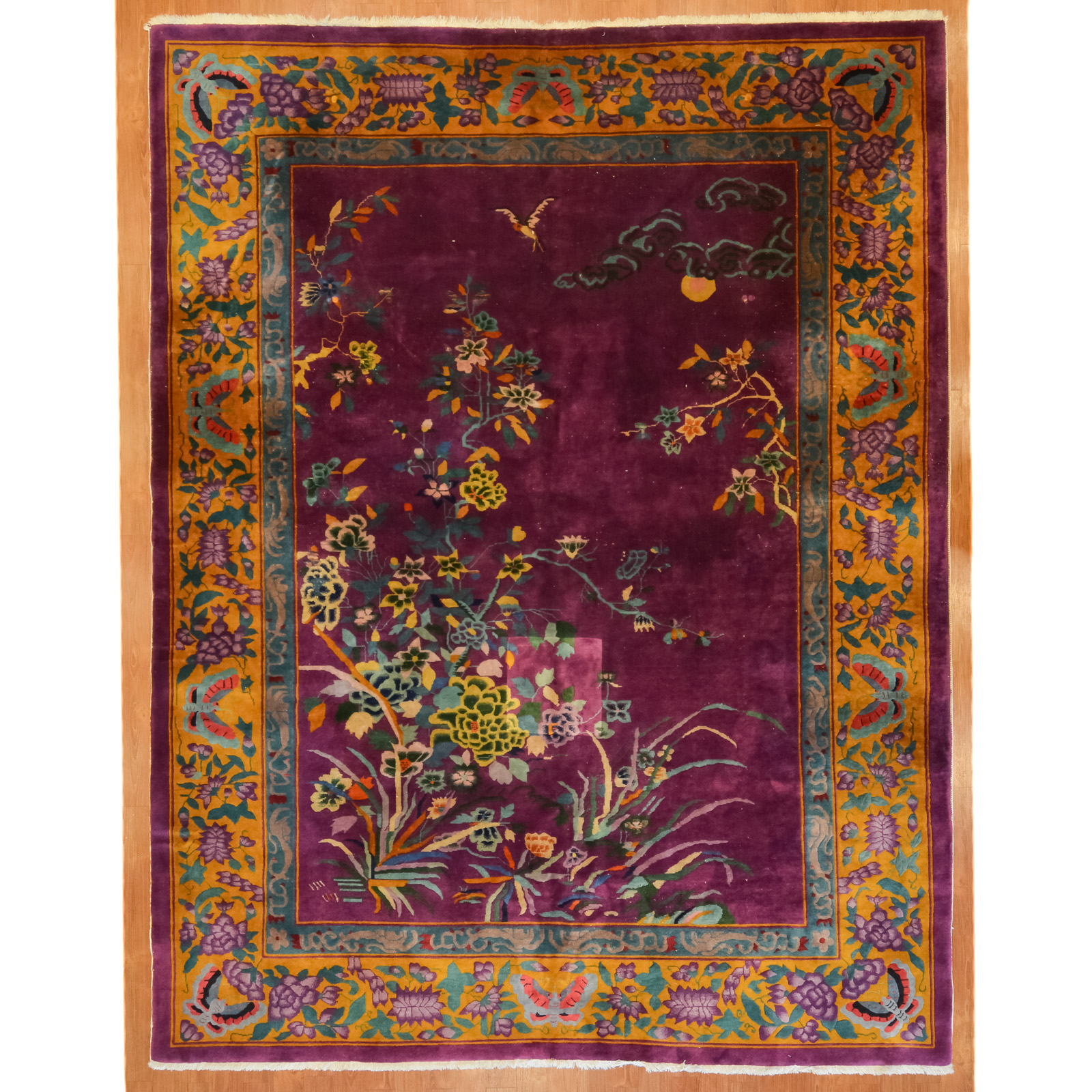 SEMI-ANTIQUE NICHOLS RUG, CHINA,