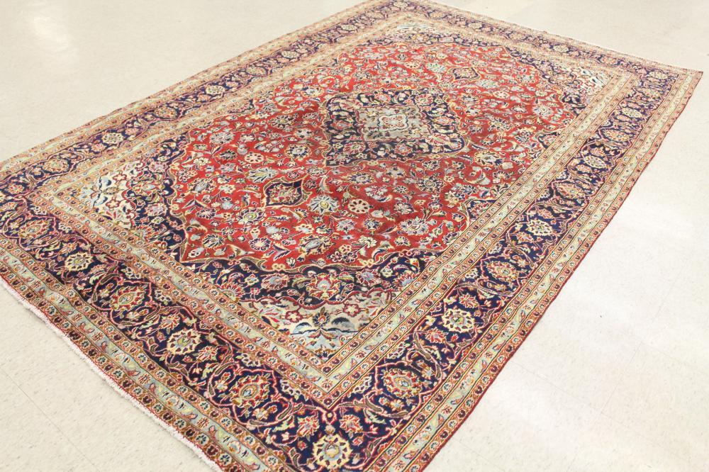 SEMI-ANTIQUE PERSIAN CARPET, FLORAL