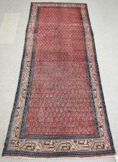 SEMI-ANTIQUE PERSIAN HALL RUG,