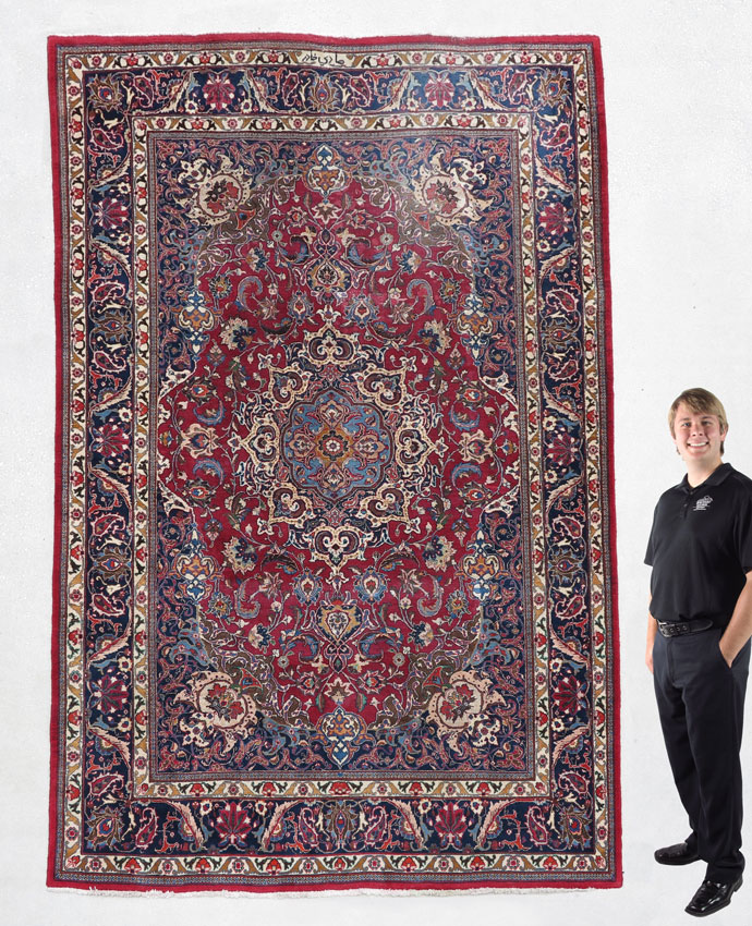 SEMI-ANTIQUE PERSIAN HAND KNOTTED