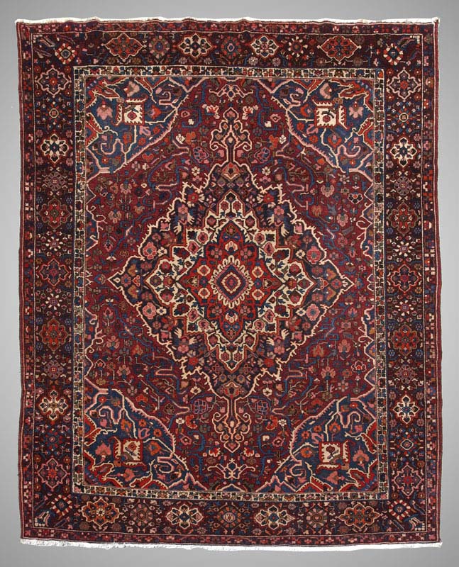 SEMI-ANTIQUE PERSIAN HAND KNOTTED
