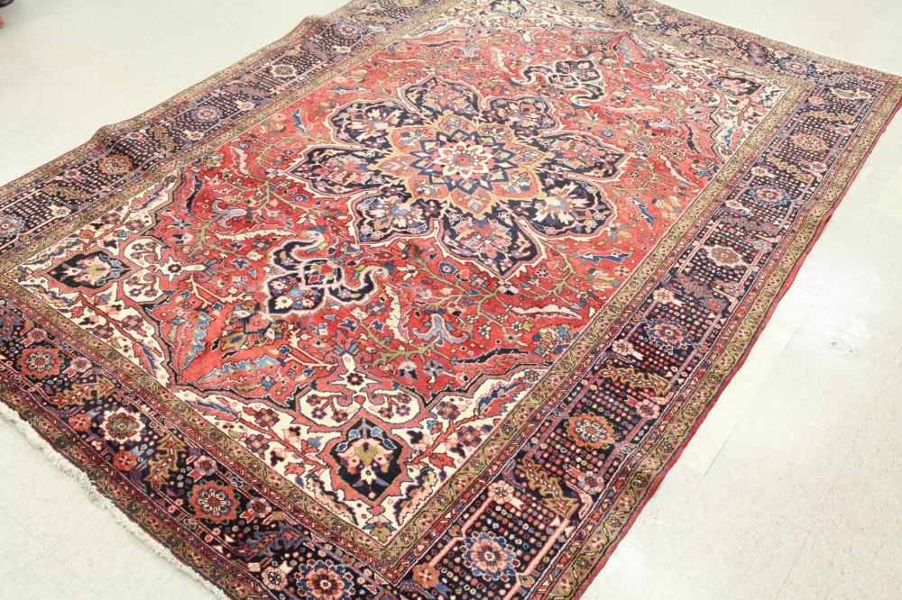 SEMI-ANTIQUE PERSIAN HERIZ