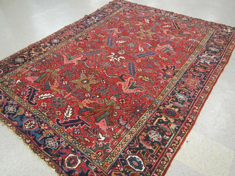 SEMI-ANTIQUE PERSIAN HERIZ