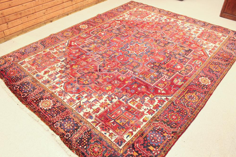 SEMI-ANTIQUE PERSIAN HERIZ