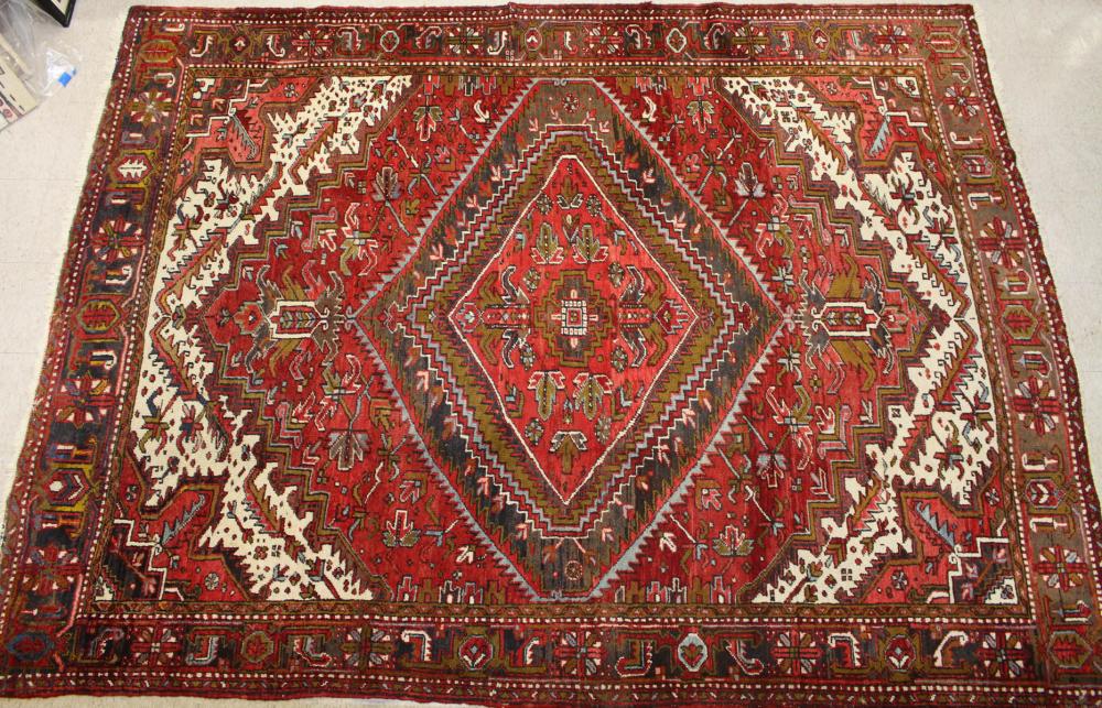 SEMI-ANTIQUE PERSIAN HERIZ