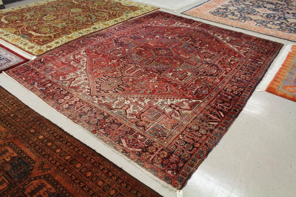 SEMI-ANTIQUE PERSIAN HERIZ