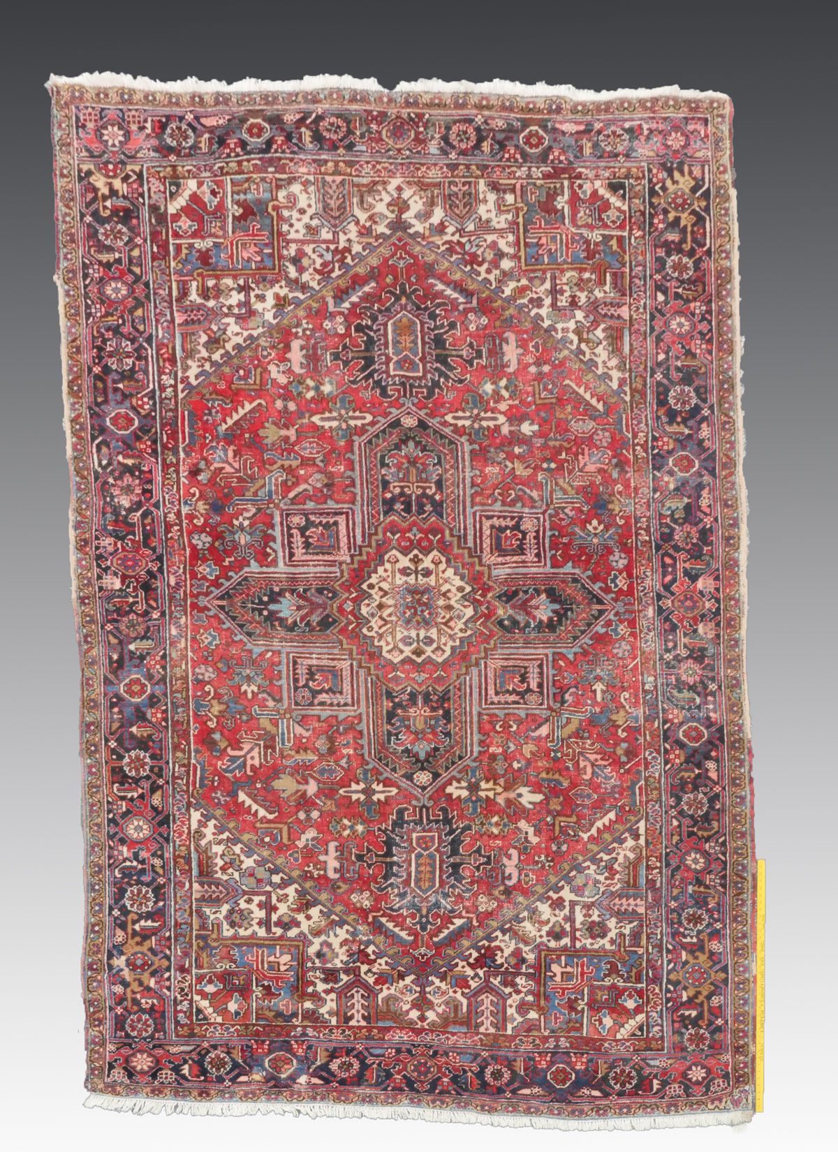 SEMI-ANTIQUE PERSIAN HERIZ HAND