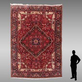 SEMI-ANTIQUE PERSIAN HERIZ HAN