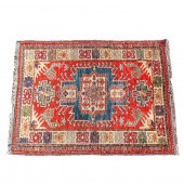 SEMI ANTIQUE PERSIAN HERIZ RUG