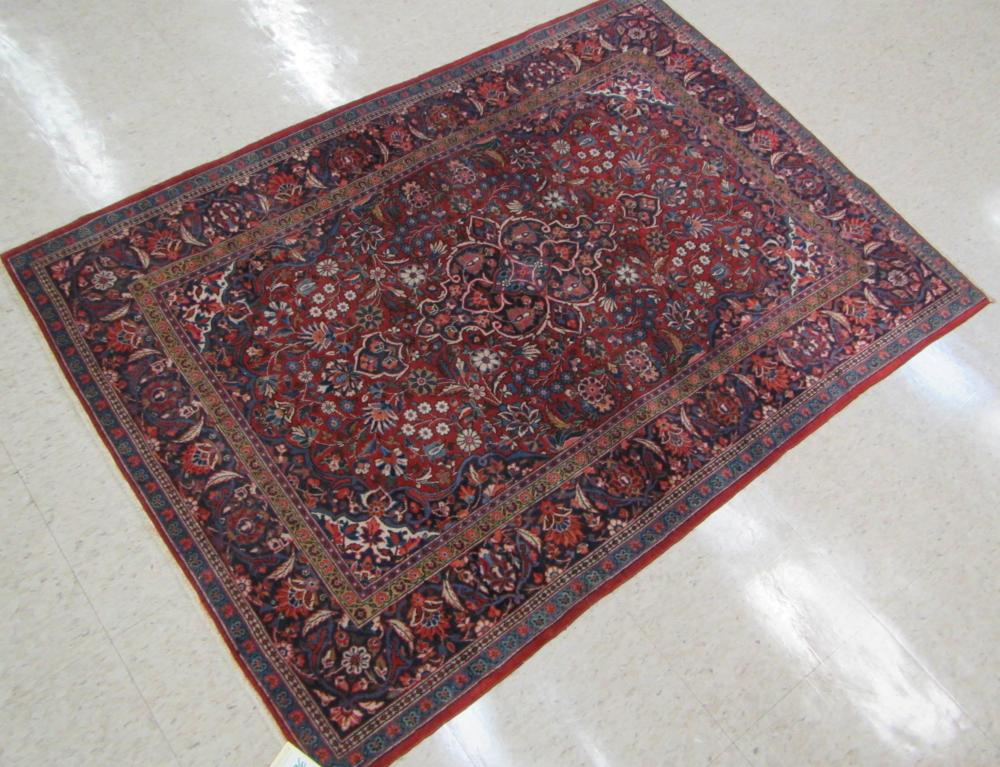 SEMI-ANTIQUE PERSIAN KASHAN AREA