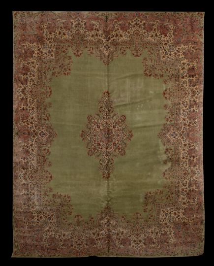 Semi-Antique Persian Kerman Carpet,