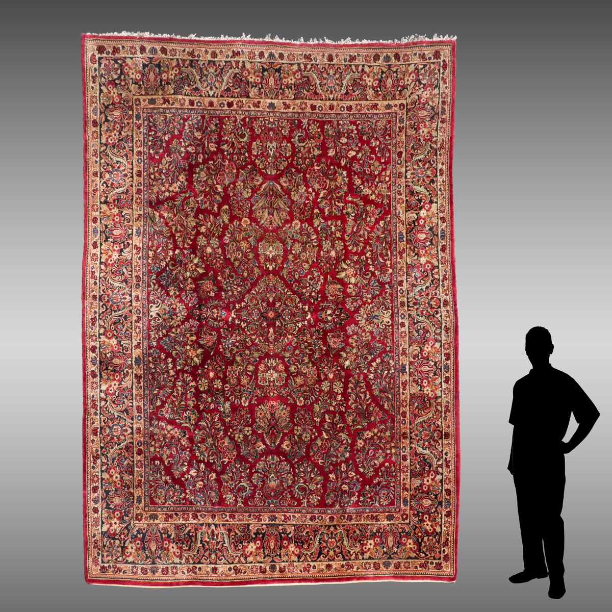 SEMI-ANTIQUE PERSIAN SAROUK HAND