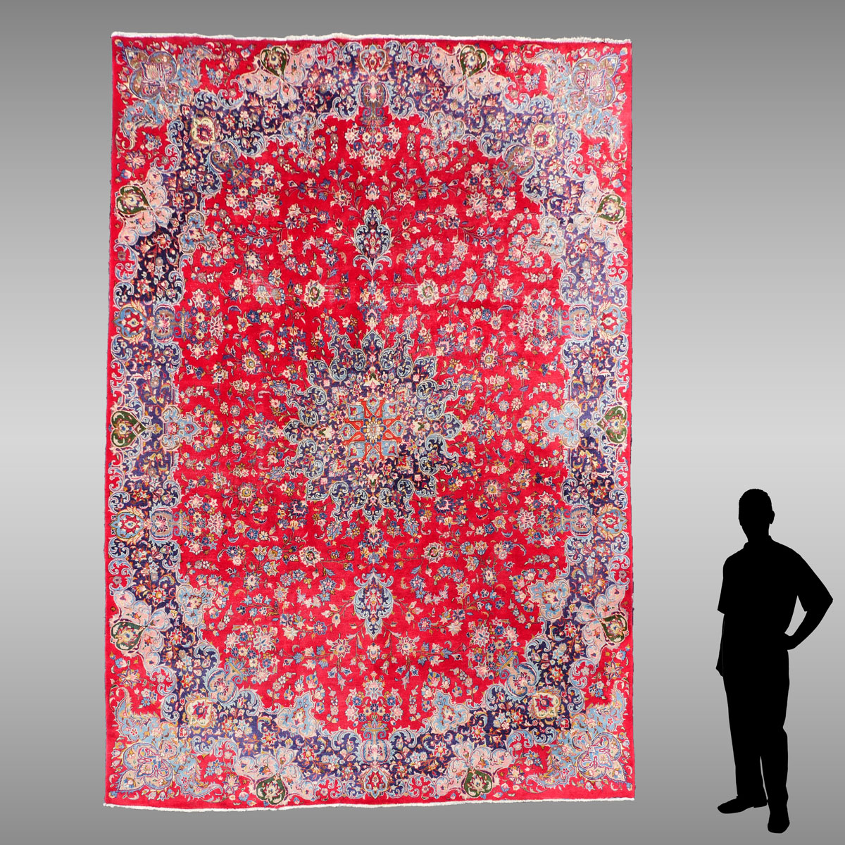 SEMI-ANTIQUE PERSIAN TABRIZ HAND