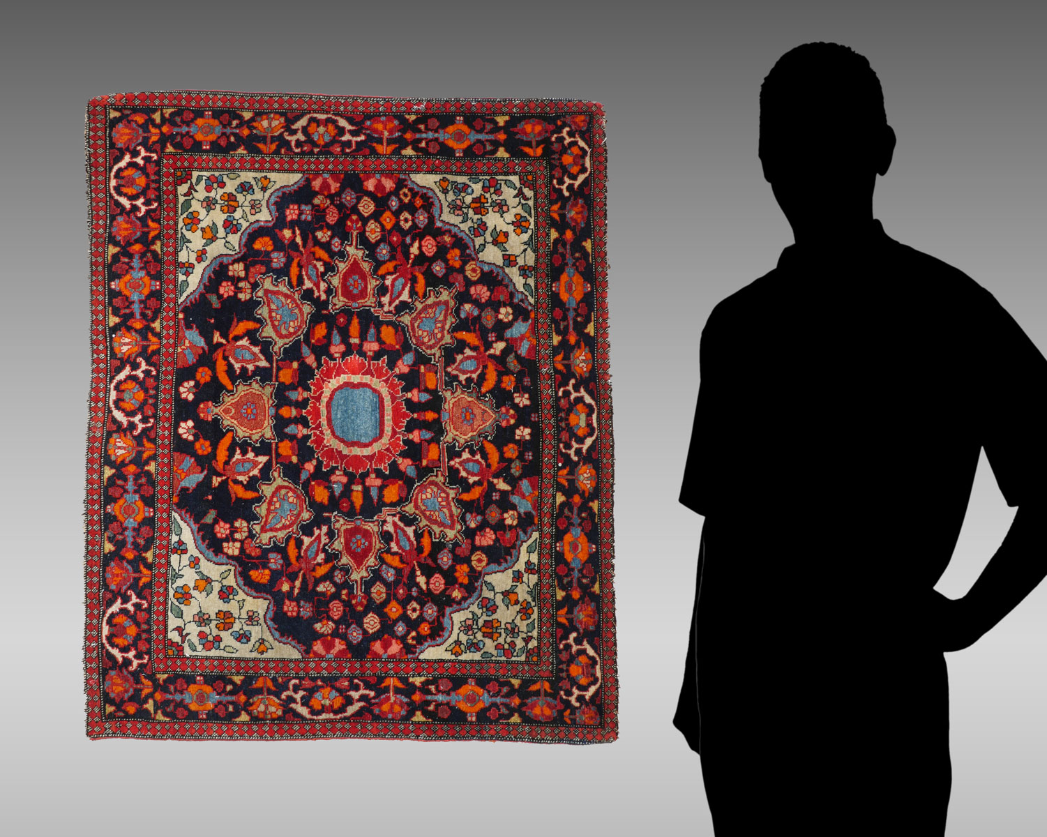 SEMI ANTIQUE PERSIAN VERY FINELY