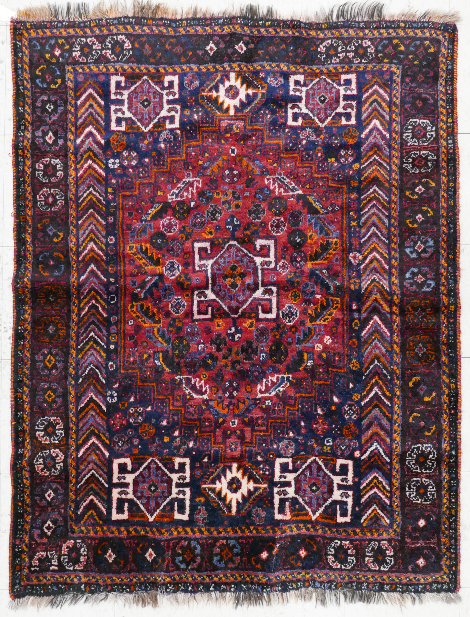 Semi Antique Qashkai Persian Rug