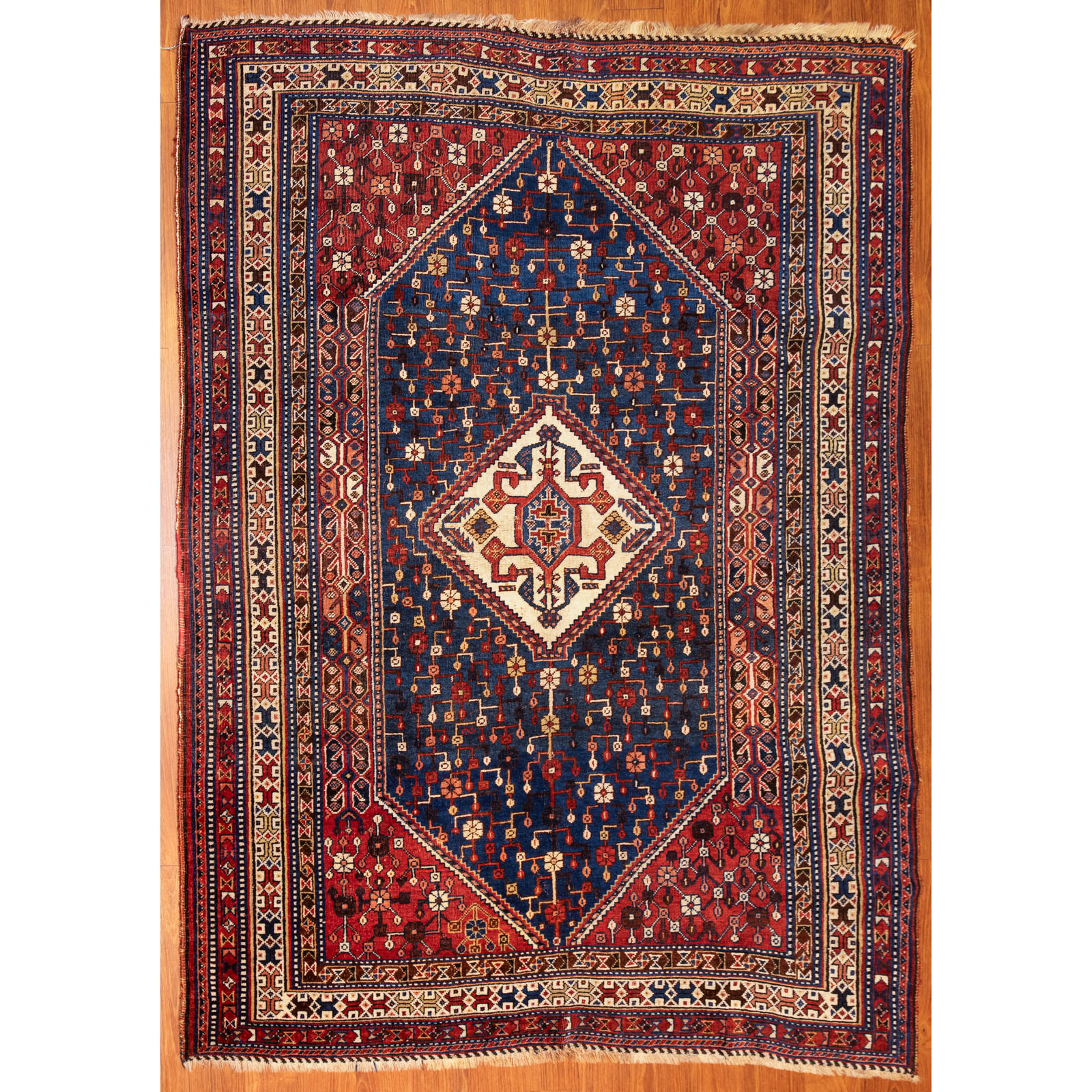 SEMI-ANTIQUE QASHQAI RUG, PERSIA,