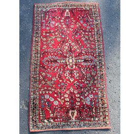 Semi antique rug, approx. 48" x