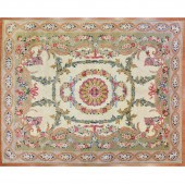 SEMI-ANTIQUE SAVONNERIE CARPET