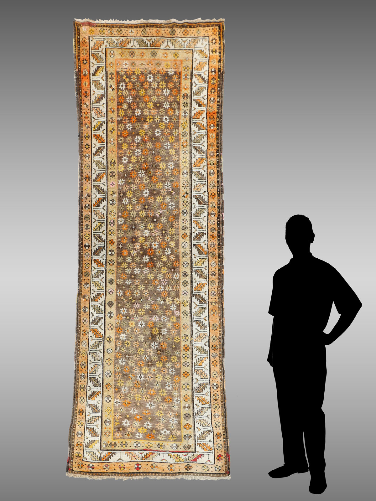 SEMI ANTIQUE TURKISH HAND KNOTTED