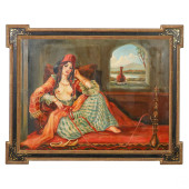 SEMI NUDE ORIENTALIST WOMAN WI