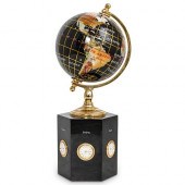 SEMI PRECIOUS STONE GLOBE WORL