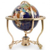 SEMI-PRECIOUS STONE GLOBEDESCR