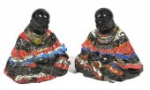 SEMINOLE INDIAN WOMAN BOOKENDS