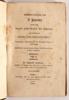 Semple (Robert) Observations on a