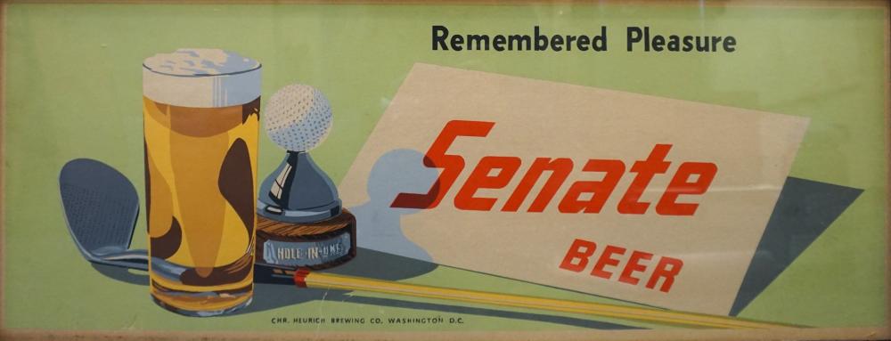 SENATE BEER, LITHOGRAPHSenate Beer,