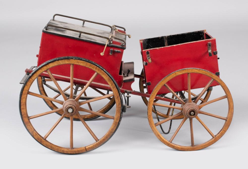 SENATOR WARNER'S RED HORSE-DRAWN