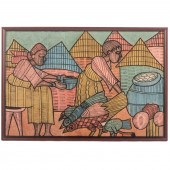 SENEGALESE. PREPARING THE MEAL