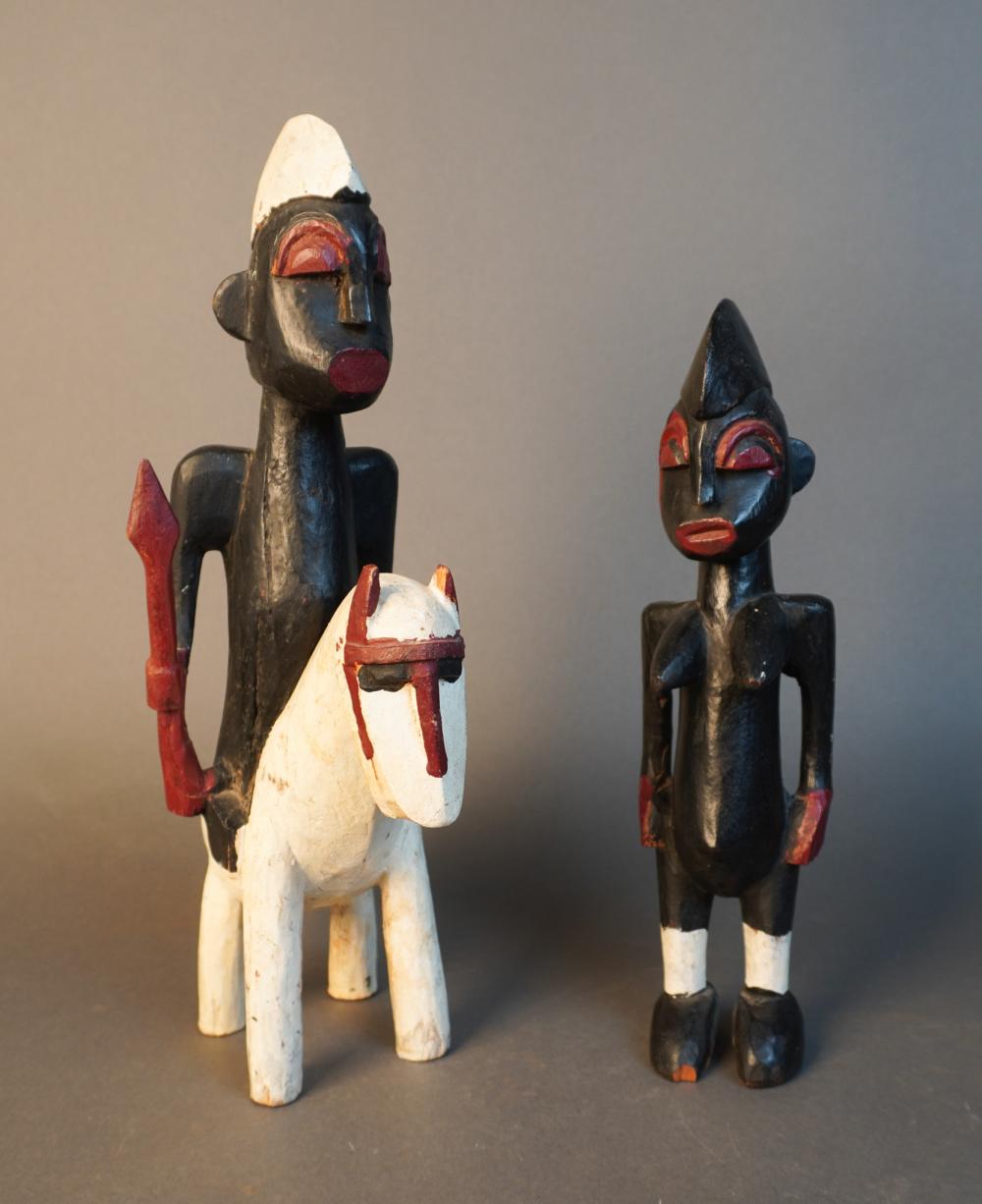 SENUFO CARVED AND PAINTED WOOD MALE