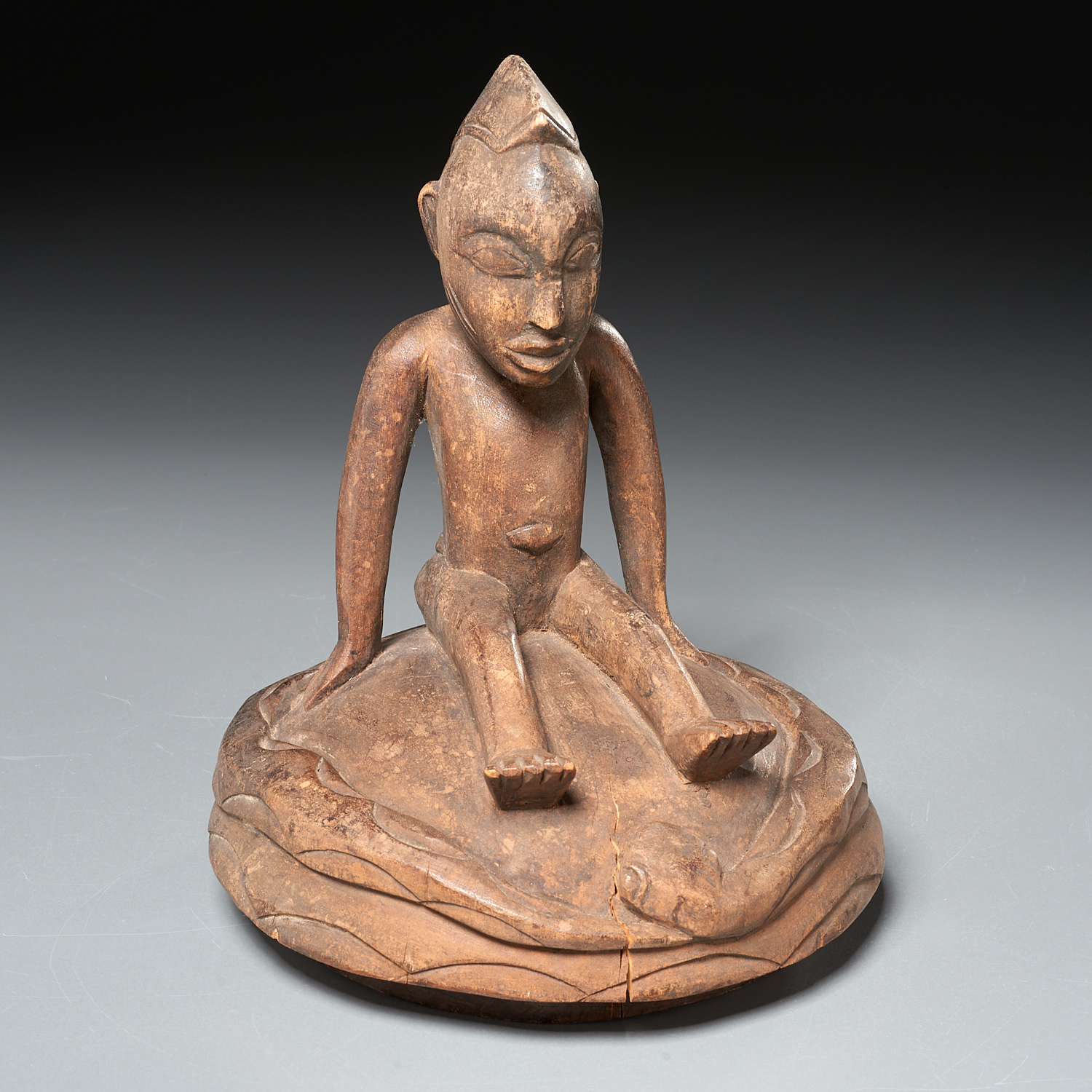 SENUFO PEOPLE, FIGURAL MEDICINE POT