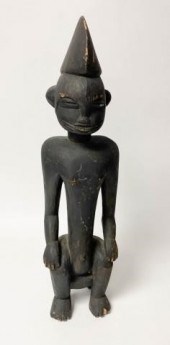 SENUFO SEATED MALE FIGURE COTE