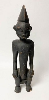 SENUFO SEATED MALE FIGURE COTE