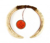 SEPIK NOSE PIECE, BOAR TUSKS B