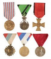 SERBIA. SIX MEDALS, 1904-1918