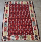 SERBIAN KILIM RUG, 6'7" X 4'5"