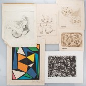 SERGE DUCKET. SIX UNFRAMED ASS