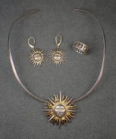 SERGIO BUSTAMANTE RING, NECKLA