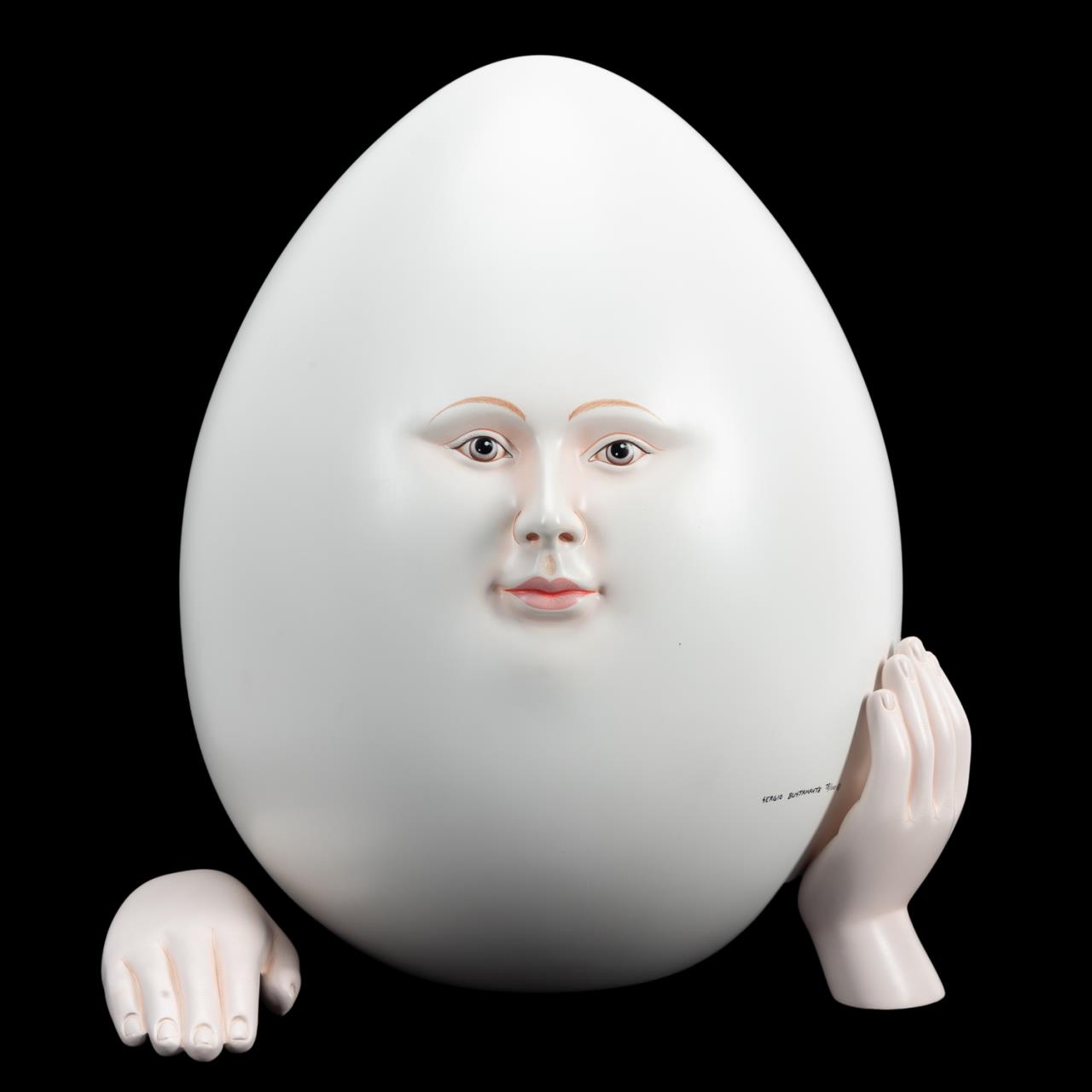 SERGIO BUSTAMANTE SCULPTURE, EGG